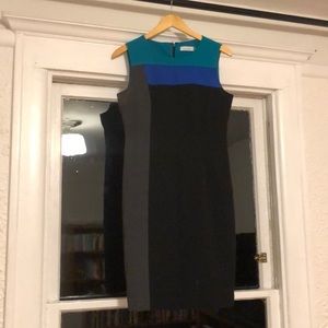 Colorblock Calvin Klein Work Dress